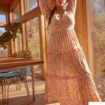 Eloquii Pastel Floral Print Tiered Maxi Dress, size 16 Photo 2