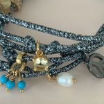 Juicy Couture black metallic cord bracelet Photo 4