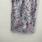 Victoria's Secret  Purple Floral 2011 Satin Slip Dress Mini Size Medium Lace Photo 2