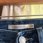 Levi's  Low Pro Straight Jeans Distressed Knee Holes Ripped 100% Cotton‎ Size 24 Photo 3