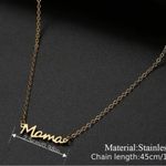 Anthropologie 18K Gold Plated Mama necklace stainless steel perfect for Mother’s Day gift Photo 3