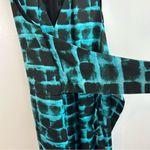 Rachel Roy Teal Blue Printed Robe Wrap Sleeveless Sheath Dress Size 8 Photo 9