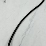 Chico's Black Faux Leather Cord with Silver Tone Heart Pendant Necklace Photo 5