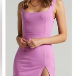 Showpo. Hughes Square Neck Mini Dress Orchid 4 Pink Photo 0