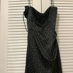 ZARA Dotted Satin Effect Corset Dress Photo 1