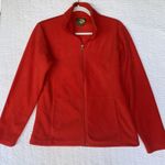 Bass Pro Shops Women's Jacket M Red Full Zip Mock Neck Pockets Long Sleeve Photo 0