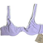Stone Fox Swim Bikini Top Women’s Cloud XL - Orchid Petal Color Block $88 Photo 0