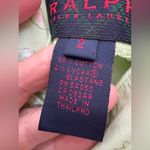 Ralph Lauren Y2K Ralph  Size 2‎ Green Spiral Short Slip Dress Cotton Photo 3