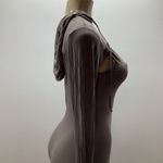 U.O. Ribbed Pantsuit Size Medium With Cropped Hooded Jacket. Preloved Brown Photo 6