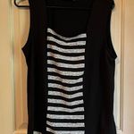 Bob Mackie wearable art in women’s size Large. Black with white sequins. GUC Photo 0