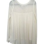 We The Free  Women’s Kai Waffle Knit Henley Cream Size Small Photo 2