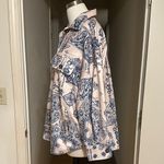 NWOT Bandana Print Shacket Blue Size XS Photo 4