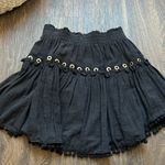 MISA Los Angeles Misa Black Pom Pom Skirt Photo 2