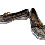 Coach  Richelle Womens Signature Brown Flats Size 10B SKU 7324 Photo 1