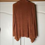 Chico's VINTAGE  BURNT ORANGE STRETCHY SOFT TRAVEL CARDIGAN Photo 3