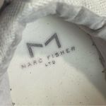 Marc Fisher Janette White Espadrille Platform Sneakers Suede Mesh Summer 7.5 Photo 8