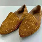 Mudd Women’s Shoes Mustard Studded Suede Pointed Toe Flats Size 6 Photo 0