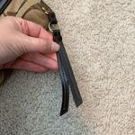 Coach Signature Canvas Jacquard Slim Shoulder Stripe Tote Bag Tan and Brown Photo 3