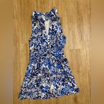 Lilly Pulitzer  Blue Floral wyota skirted romper Photo 4