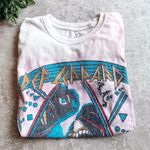 Def Leppard Pink Tie Dye Graphic Short Sleeve Tee Size Medium Photo 0