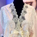 Christian Dior Vintage 70s Miss Dior Embroidered Satin Pajama Top Size S Photo 2