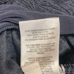 EXPRESS Women's Blue Short Puff Sleeve V-Neck Wrap Bodysuit Blouse Top Size M Photo 3