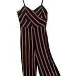 See You Monday Striped Wide Leg Jumpsuit, XL Photo 0