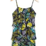 Sam Edelman Tiered Mini Dress Blue Multi Size XL NEW with Tag Photo 1