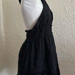 Aerie  Black Eyelet Halter Smocked Sun Dress NWT Black Large Photo 8