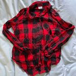 Abound Black & Red plaid checkered long sleeve Photo 0