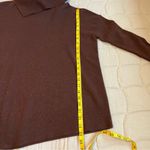 All Saints Brown Wool-Cashmere Blend Asymmetrical Turtleneck Sweater Photo 4