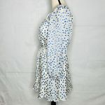 Lovers + Friends  World Traveler Dress Size S Blue Polka Dot Speckled Ocean Photo 6