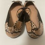 ZARA  trafaluc snakeskin and black flats new size 8 Photo 3