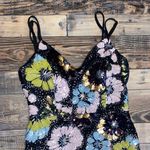 Morgan & Co. Floral Multicolor Prom Dress Black Size undefined Photo 1