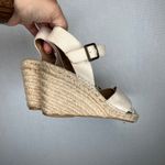 Soludos  Espadrille Wedge Sandal Women's Size 9 Beige Ankle Strap‎ Cross Shoes Photo 2