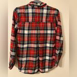 American Eagle Womens Boyfriend Fit Ahh-Mazingly Soft Flannel Red White Small Photo 1