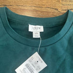 J.Crew Women’s Floral Ruffle Sleeve Green Sweatshirt Size XS M0475 Photo 6