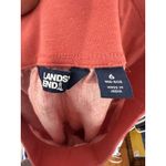 Lands' End  Women's‎ Heathered Pink Linen Wide Leg Mid Rise Casual Pants Size 6 Photo 5