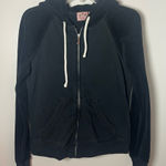 Juicy Couture Y2k Vtg Black Velour Full Zip Hoodie Jacket Graphic Grunge Size XL Photo 0