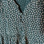 American Eagle ‎ Floral Babydoll Dress Green Tiered Size Small Photo 3