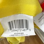 BCBGMAXAZRIA Lime Yellow Strappy Mini Shift Dress Size Small Sundress Pockets Photo 8