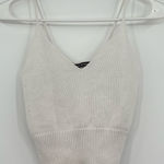 Brandy Melville  white knit crop‎ top small Photo 0