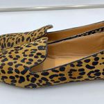 J.Crew Women's Addie Leopard Calf Hair Slip On Loafers Size 8 Photo 1