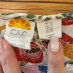 C&C California C&C California Positively Curvy Women's Tropical Tunic Top 100% Linen 1X Photo 1