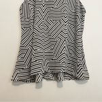 NEW NWT REBEL WILSON x ANGELS Plus Size Cross Strap Tank White Black Geo Striped Photo 5