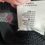 Brandy Melville  Argyle Sweater Black Gray Red Academia Preppy One Size (Small) Photo 7