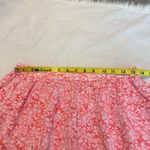 Hollister  Pink White Floral Skater Skirt Mini Size Large Lined Spring Summer Photo 6