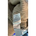 Lucky Brand Women Sweater MED Tan V Neck Long Sleeve Pullover Knit Casual Roomy Photo 5