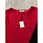 Calvin Klein Women's Color Block Pullover Sweater Long Sleeve Knit Top Sz XL Photo 2