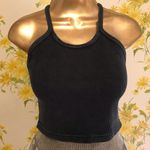 Free People NEW  Movement Happiness Runs Crop Tank with logo washed black sze M/L Photo 1